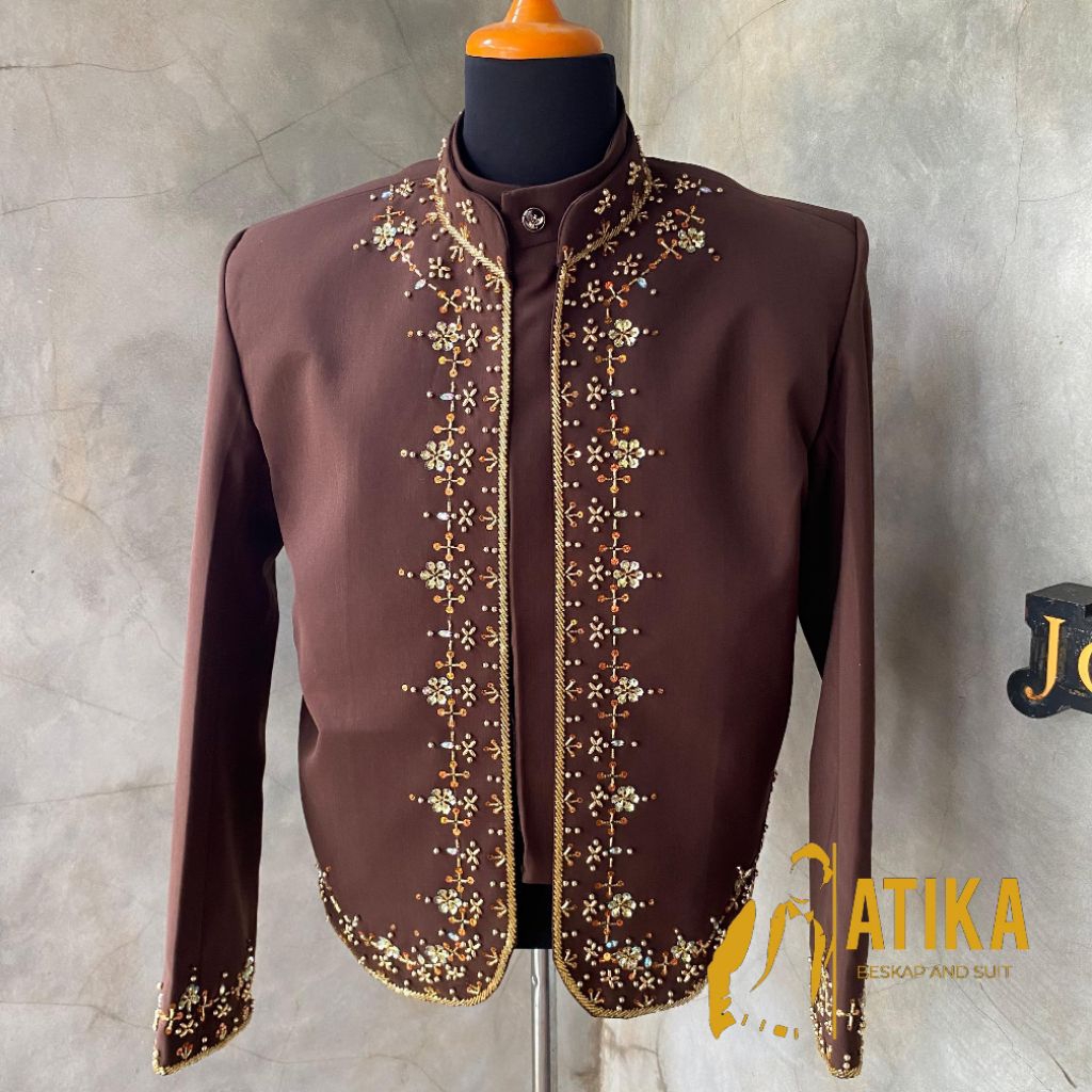 Beskap jawa mahogany // beskap jawa premium // beskap adat jawa
