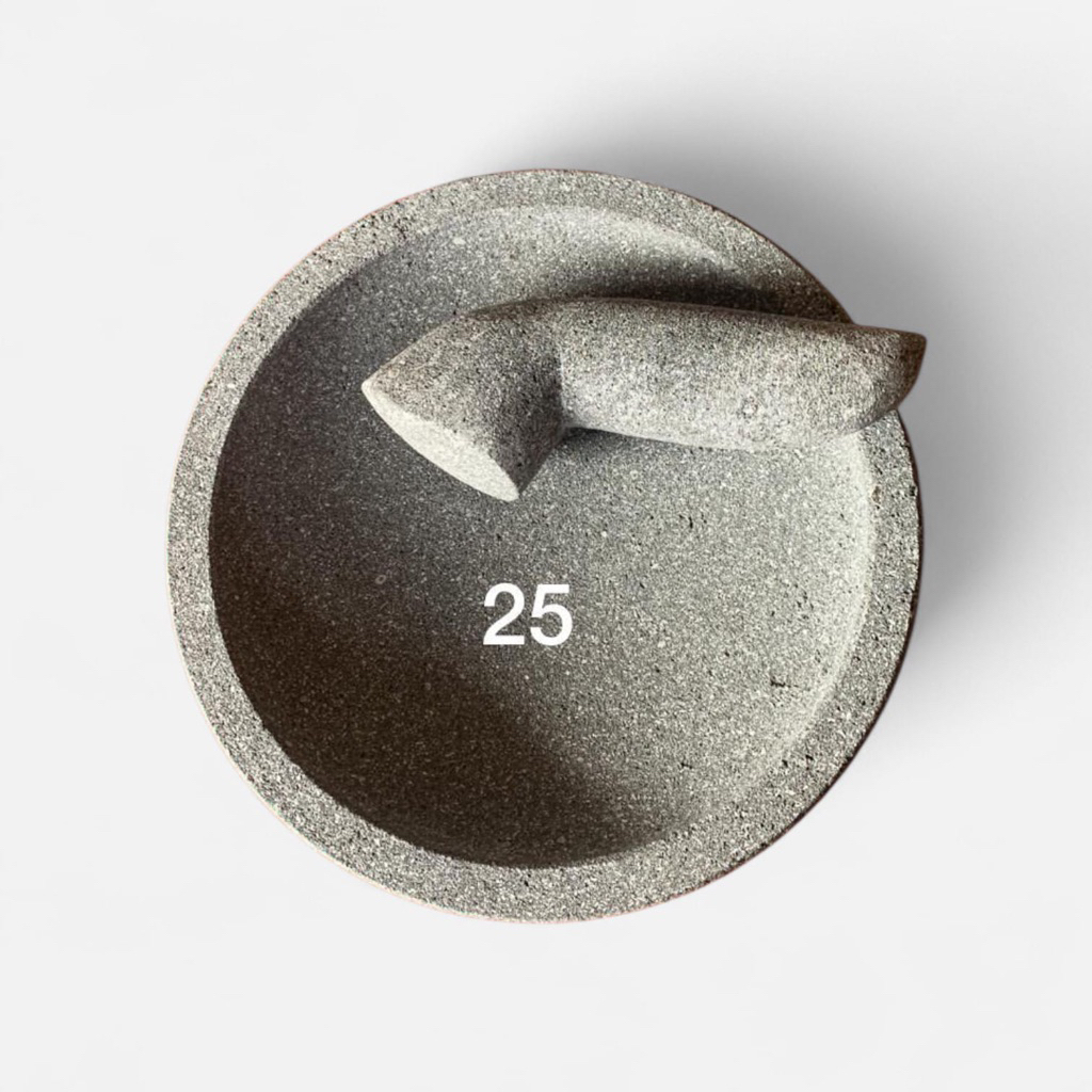 Cobek Batu Asli 25cm