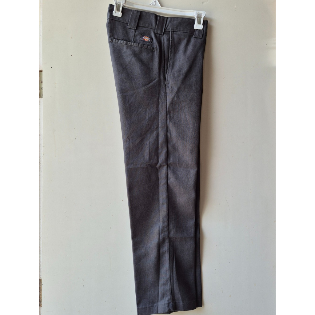 DICKIES 873 Flex Slim Fit Charcoal Celana Panjang Chinos Pria Size 28