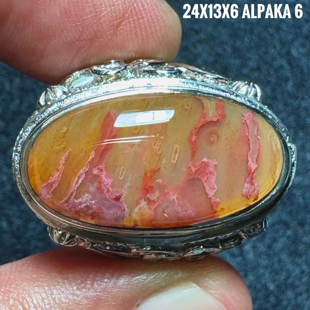 Cincin Batu Akik Natural Lafadz Allah (Asli Alam)