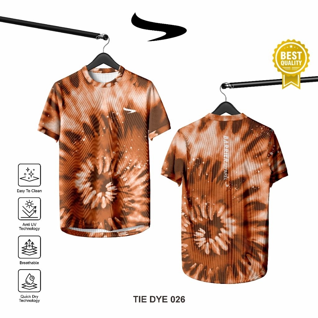 KAOS JERSEY TIE DYE - JERSEY RUNNING PRIA & WANITA - JERSEY RUNNING TIE DYE