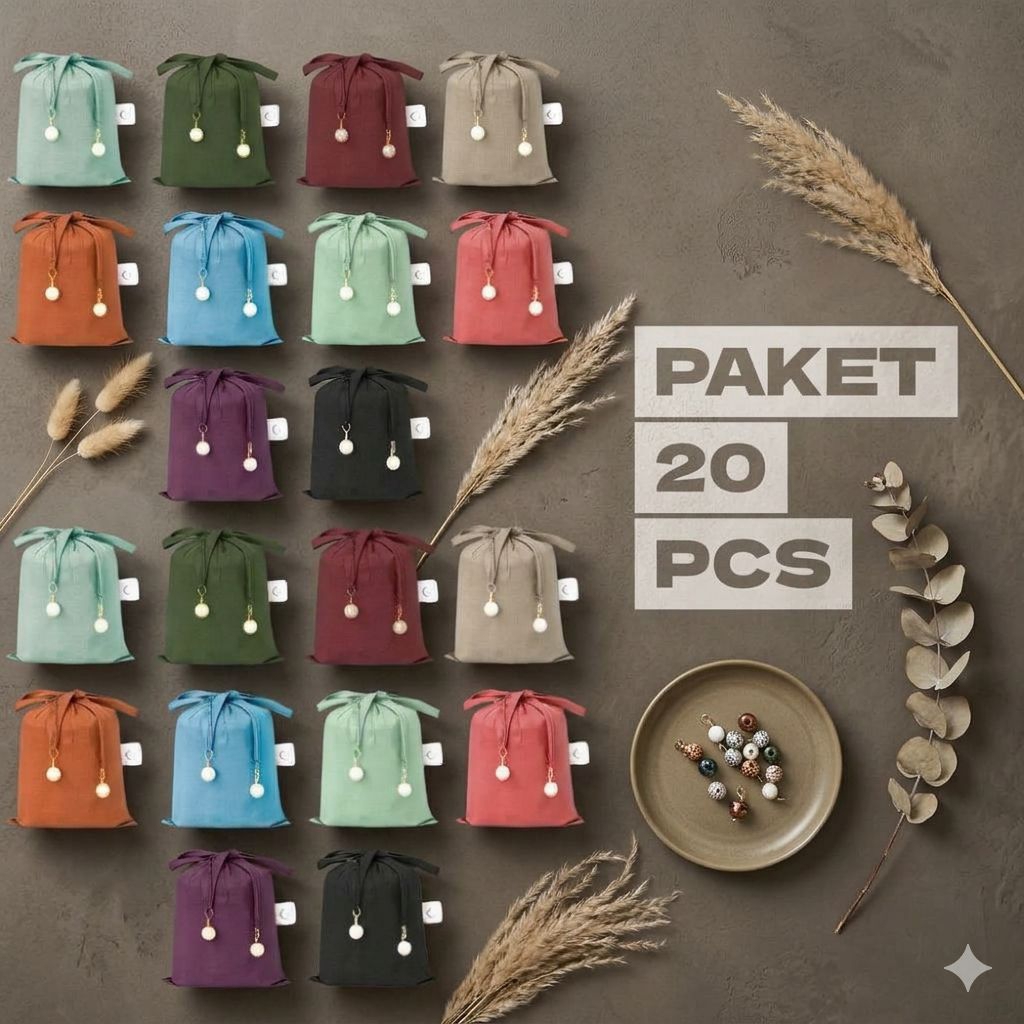 Mukena travel bahan parasut korea paket 1 kodi (20pcs)