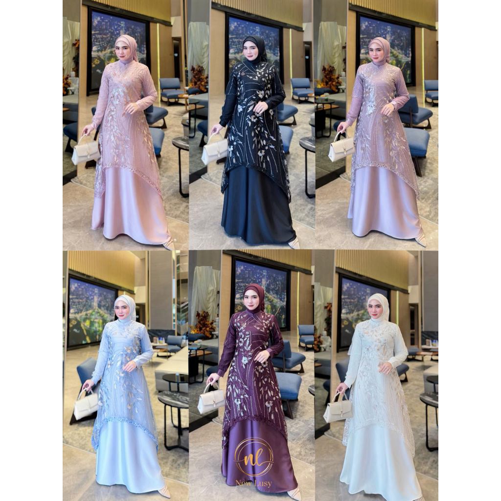 Gamis Dress Terbaru Alesia by New Lusy