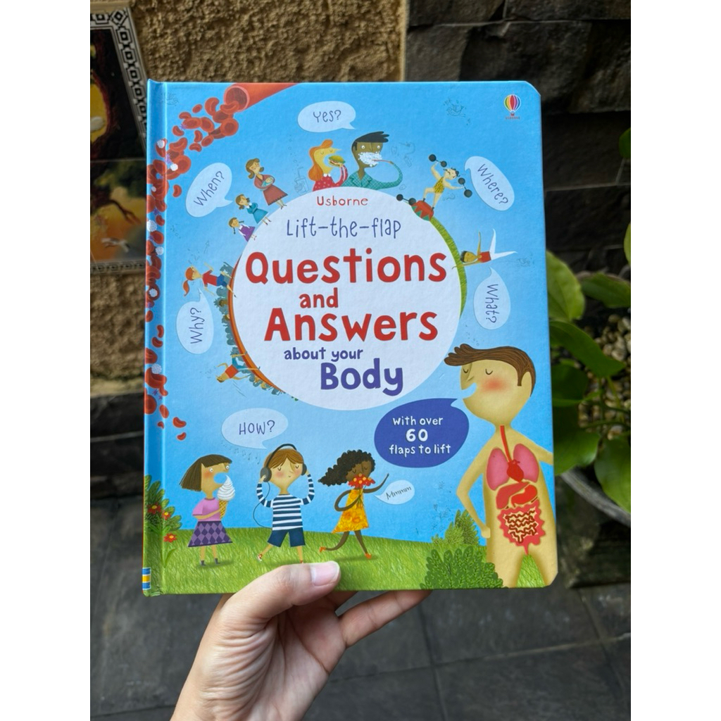 Usborne Questions and Answers Body / Preloved Original Usborne / Lift the Flap Book