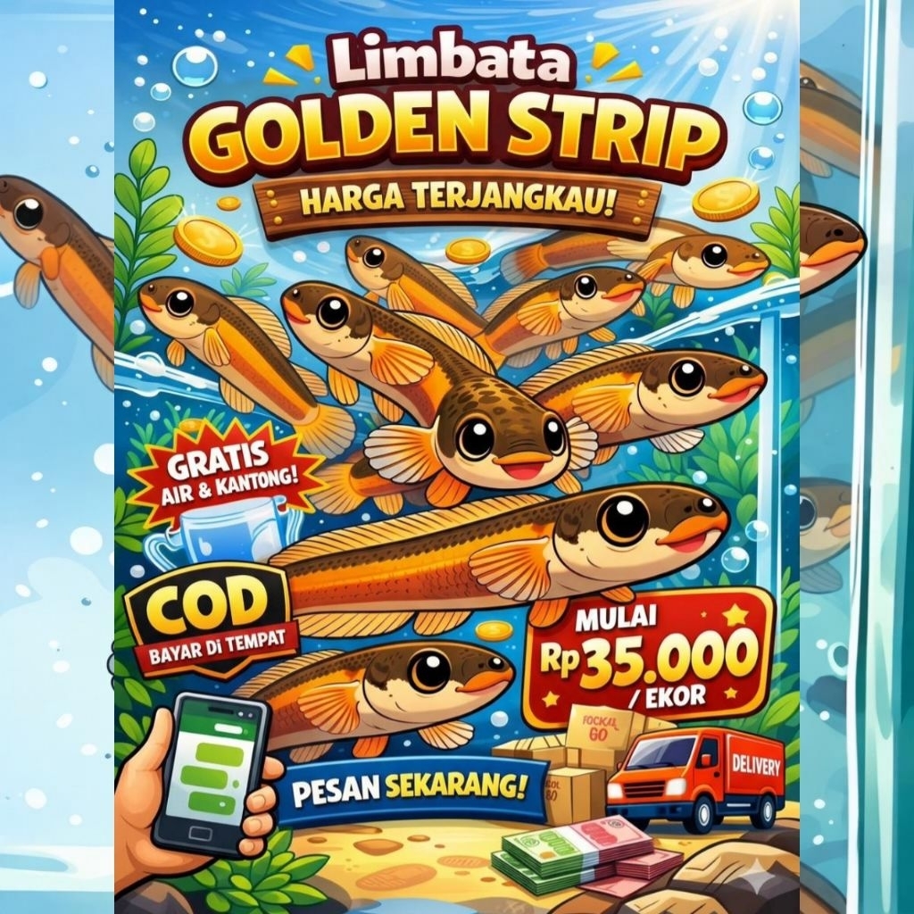 batu limbata golden strip langka