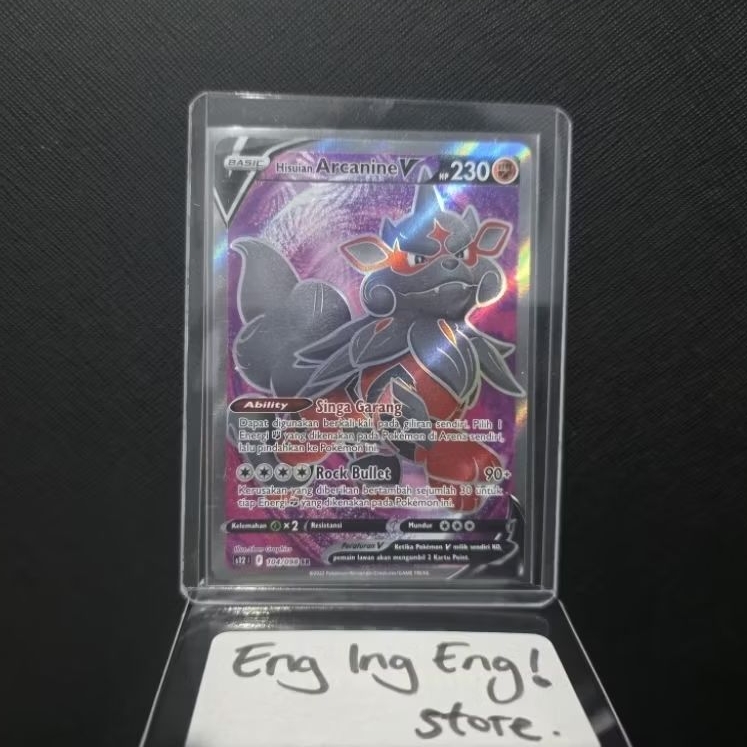Pokemon Hisuian Arcanine V SR 104/098 Indo