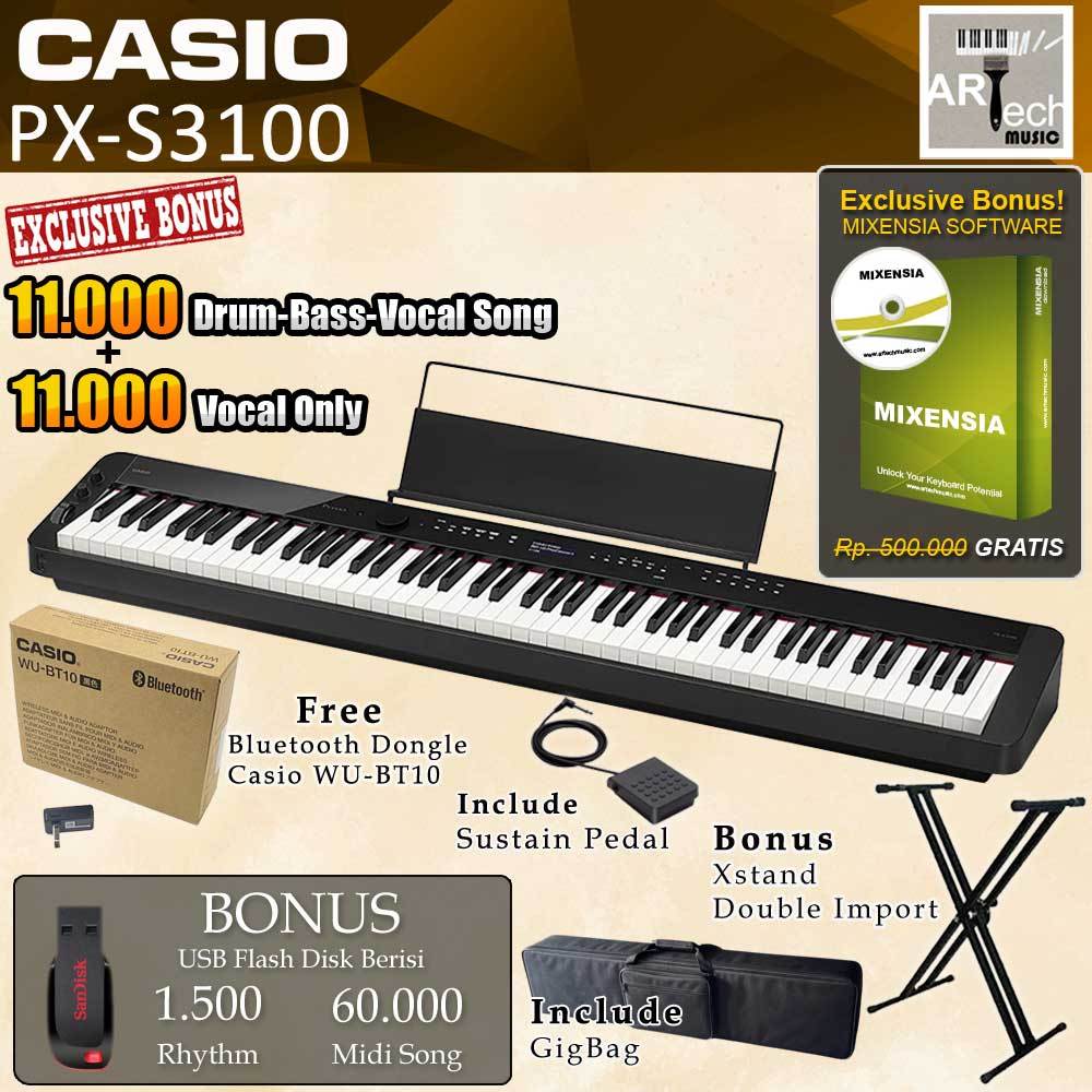 Digital Piano Casio Privia PX S3100 / PXS 3100 / PXS3100 Garansi Resmi