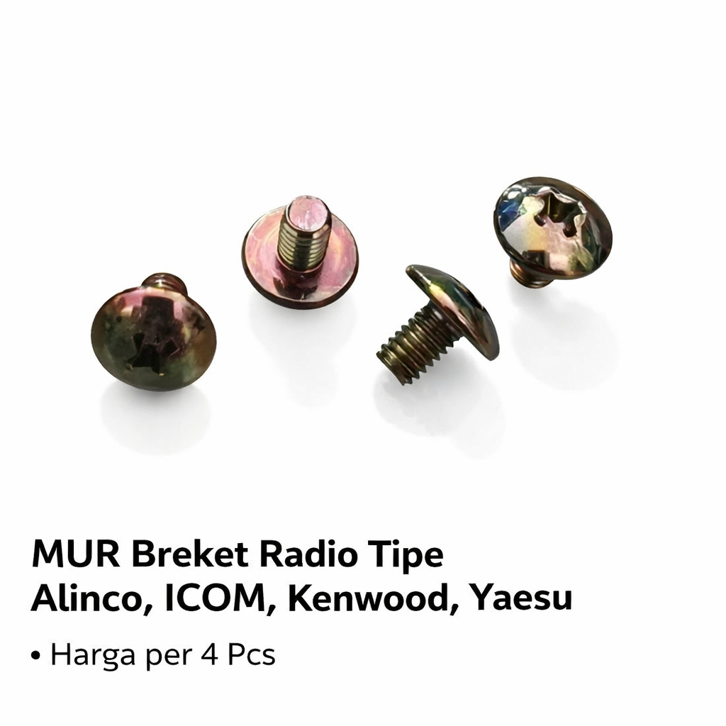 MUR BREKET RADIO 4 pcs (Alinco - ICOM - Kenwood - Yaesu VHF/UHF)