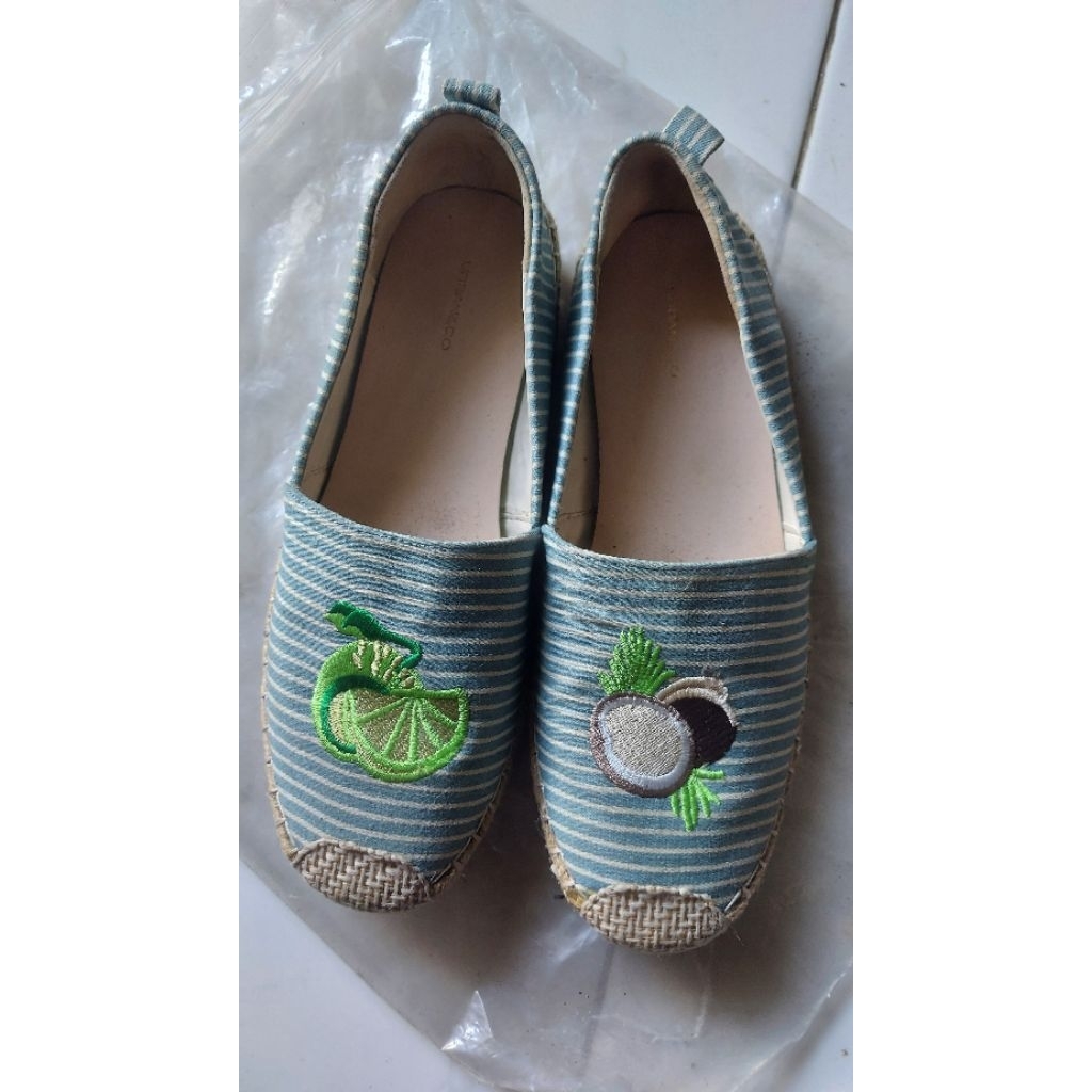 SEPATU WANITA Flatshoes Urban & Co, SECOND SLIP ON BRANDED ORIGINAL size 36