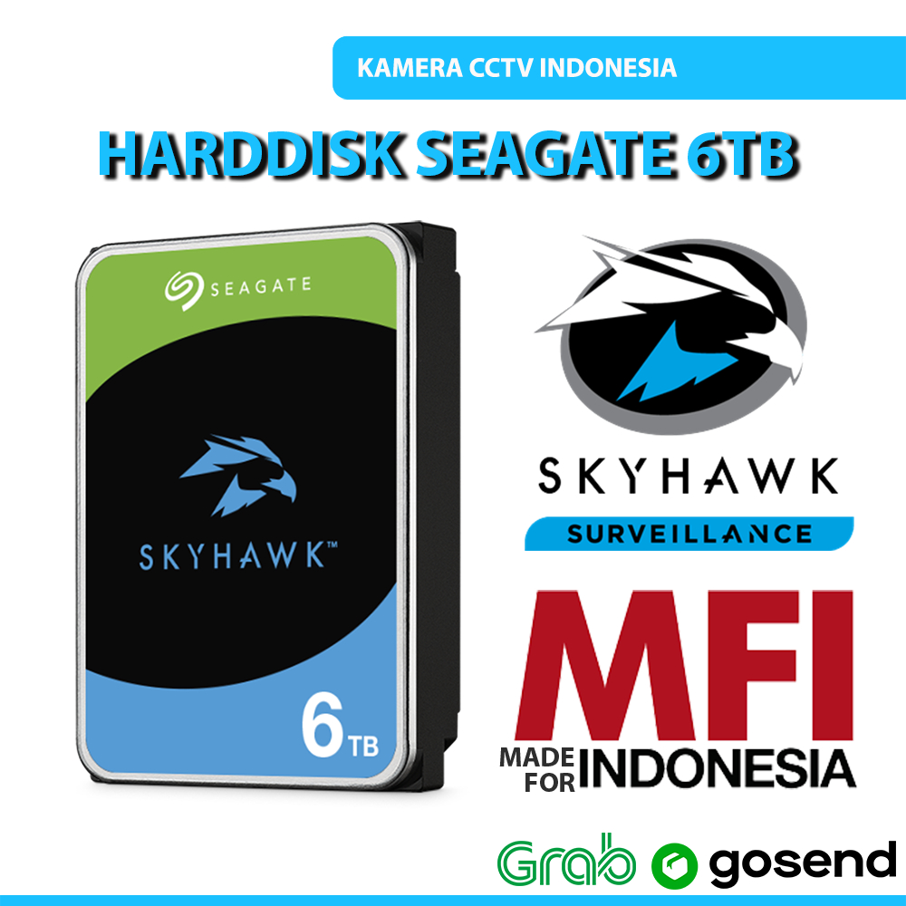 SEAGATE SKYHAWK 6TB SEAGATE HARDDISK INTERNAL 6TB BERGARANSI RESMI MFI