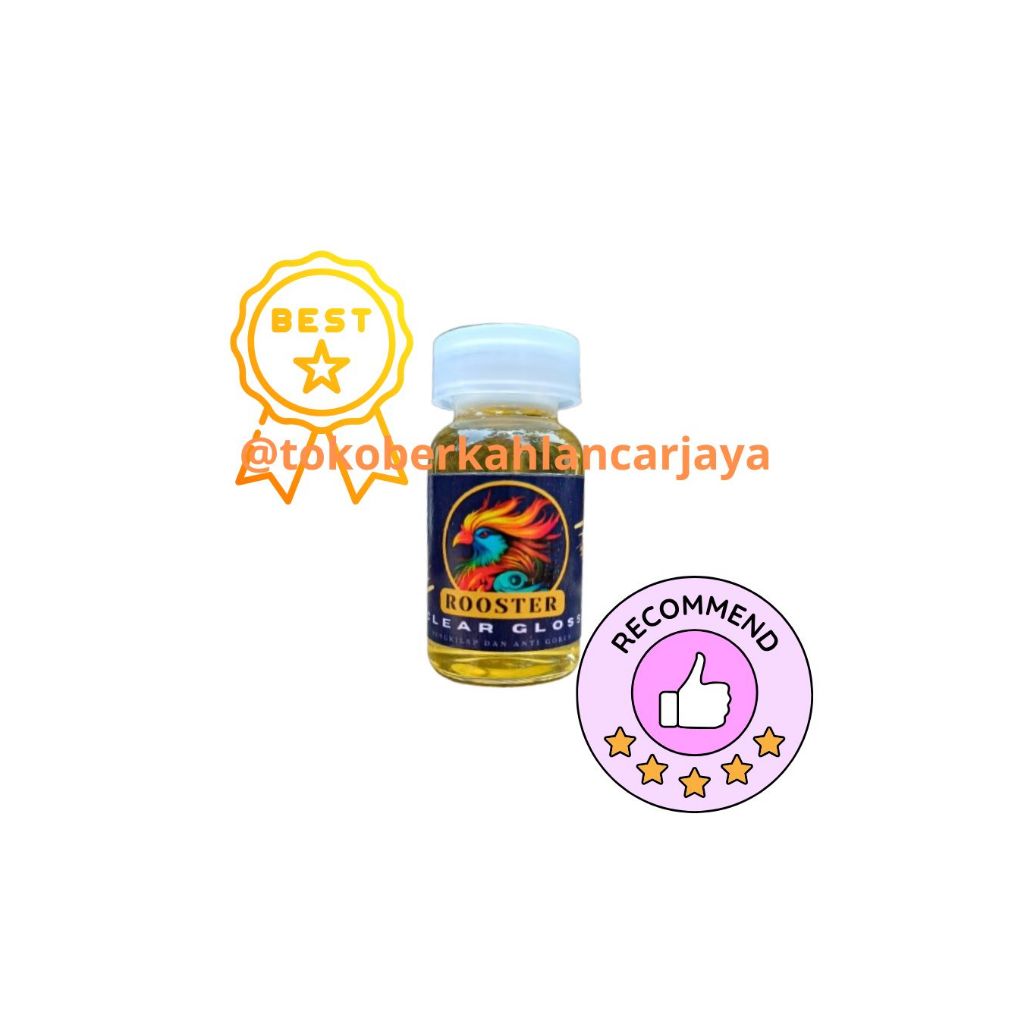 (OLES) 12.5 ML CLEAR GLOSS PELAPIS, MENAMBAH GLOSSY DAN ANTI GORES CAT LOGAM