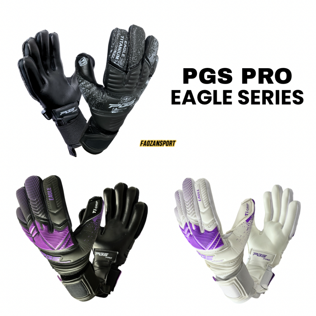 PGS PRO EAGLE Series 2025 Sarung Tangan Kiper Sepak Bola Goalkeeper Gloves Nyaman