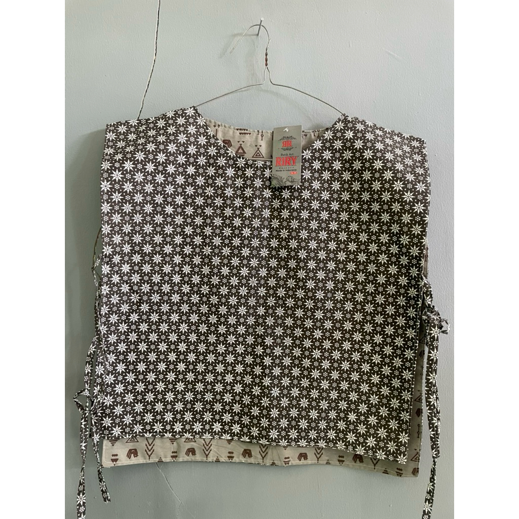 batik vest bolak balik