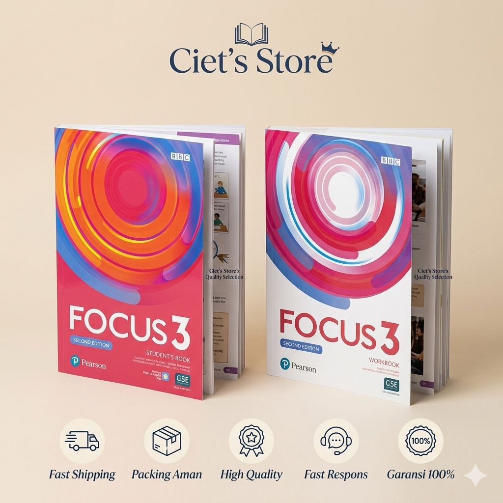 BUKU BAHASA INGGRIS PEARSON FOCUS 3 SECOND EDITION (SET STUDENT'S BOOK + WORKBOOK)