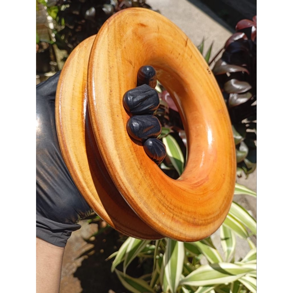 Gulungan senar pancing / gulungan senar layangan / gulungan kayu serbaguna / puyen kayu / gogolong s