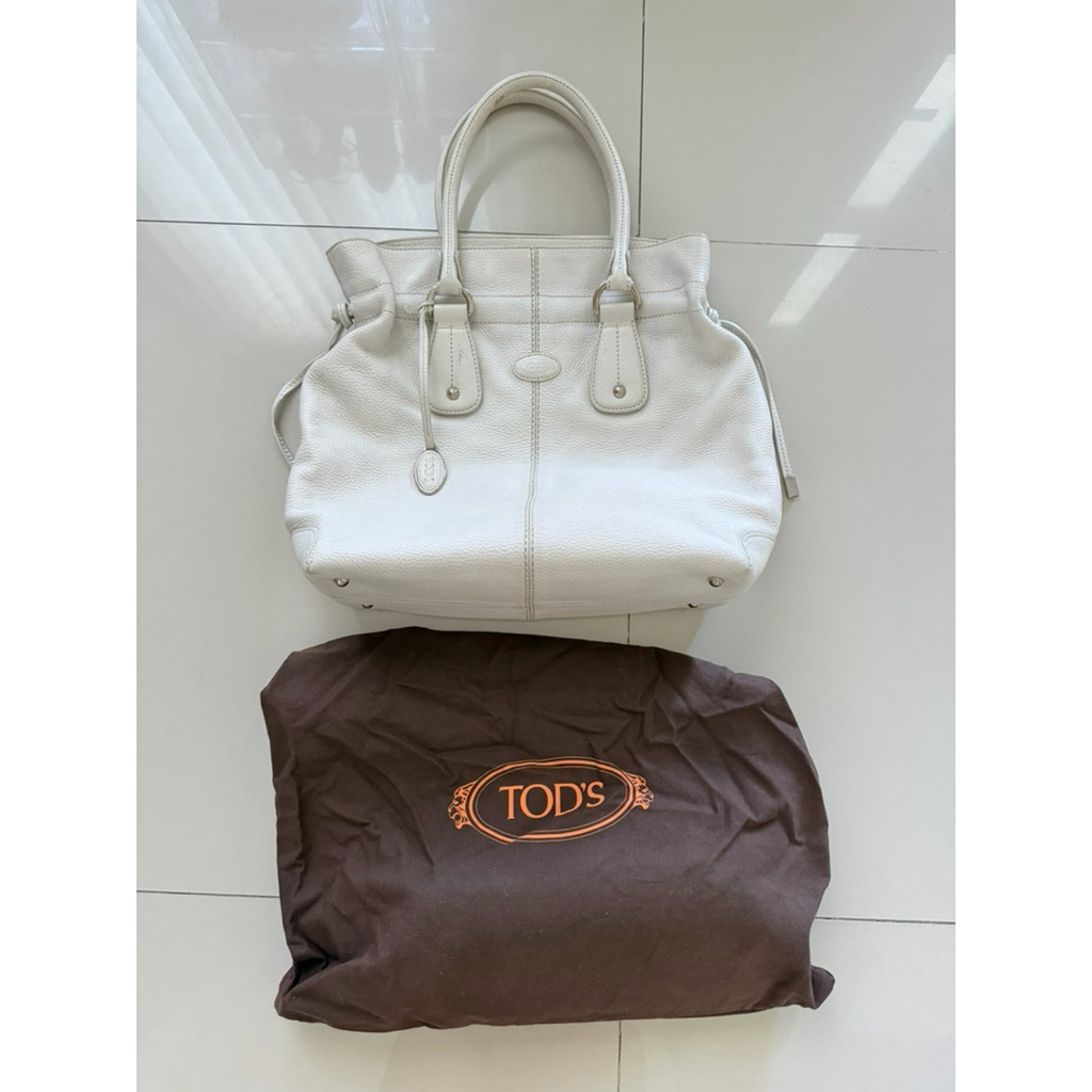 TODS D bag white tote bag