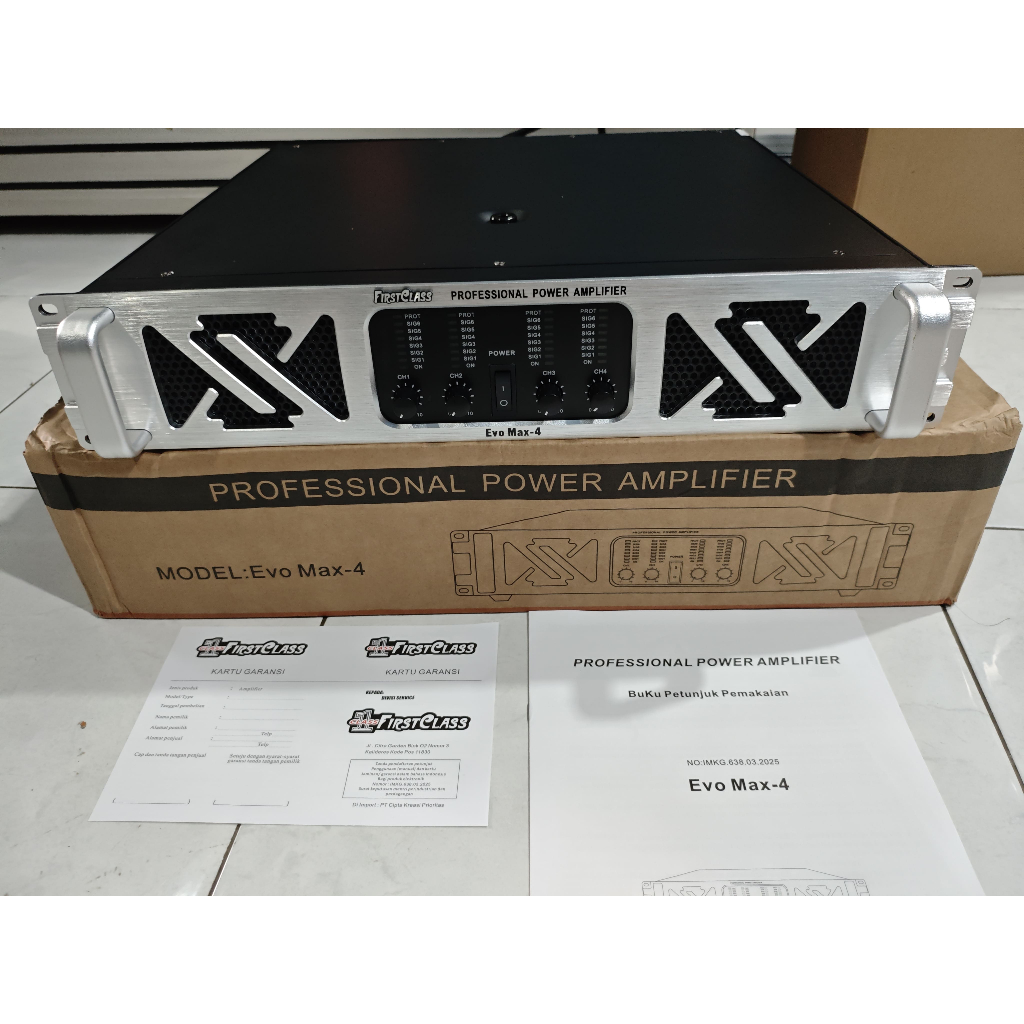 Power Amplifier FirstClass Evo MAX 4 Original 4 Chanel Power Ampli 4CH FC First Class EVO MAX4 Panel