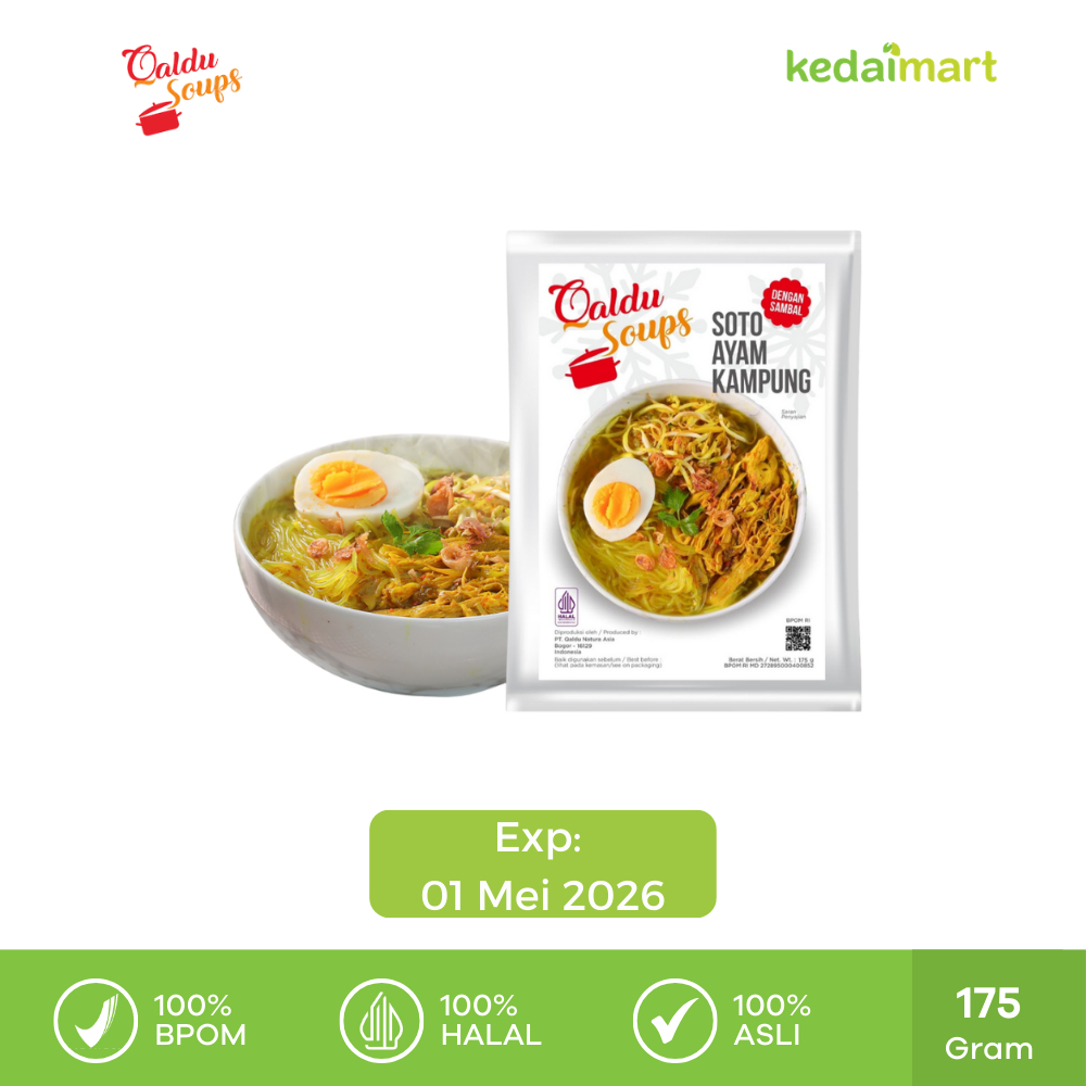 Clearance Sale - Qaldu Soups Soto Ayam Kampung 175 Gram