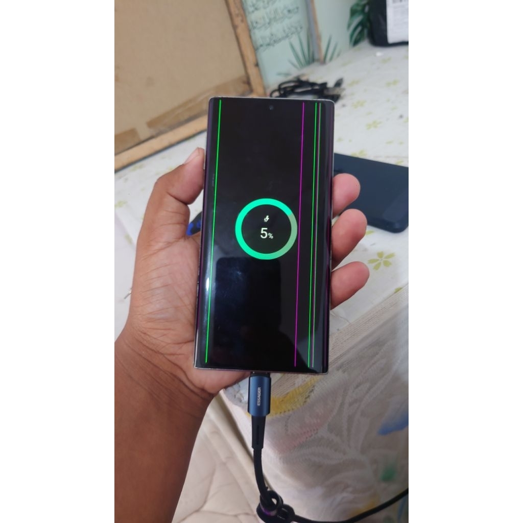 LCD samsung note 10 ori copotan minus plus frame