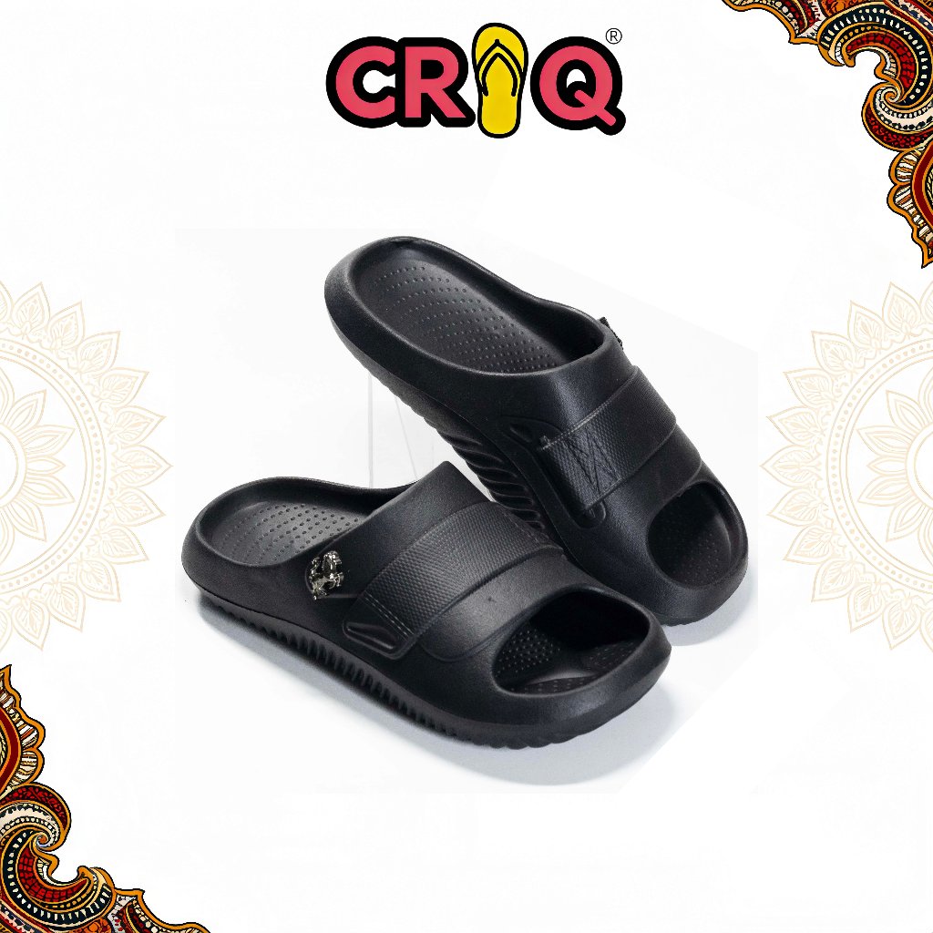 CRIQ-Sandal Selop Pria Terbaru Keren Empuk EVA Sepatu Sandal Pria Karet Casual Anti Slip Premium