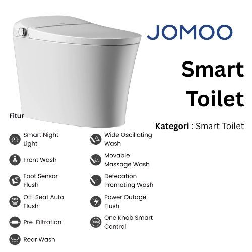 JOMOO SMART TOILET FOOT SENSOR FLUSH / TOILET PINTAR DENGAN SISTEM PENYIRAMAN DENGAN SENSOR KAKI / T