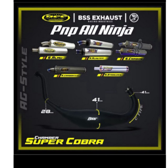 NINJA MODEL AG STEL BSS EXHAUST