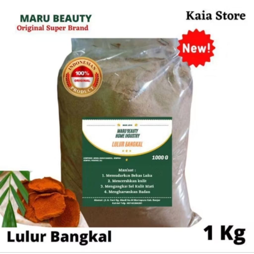 Maru Beauty Lulur Bangkal 1 Kg Home industry rempah