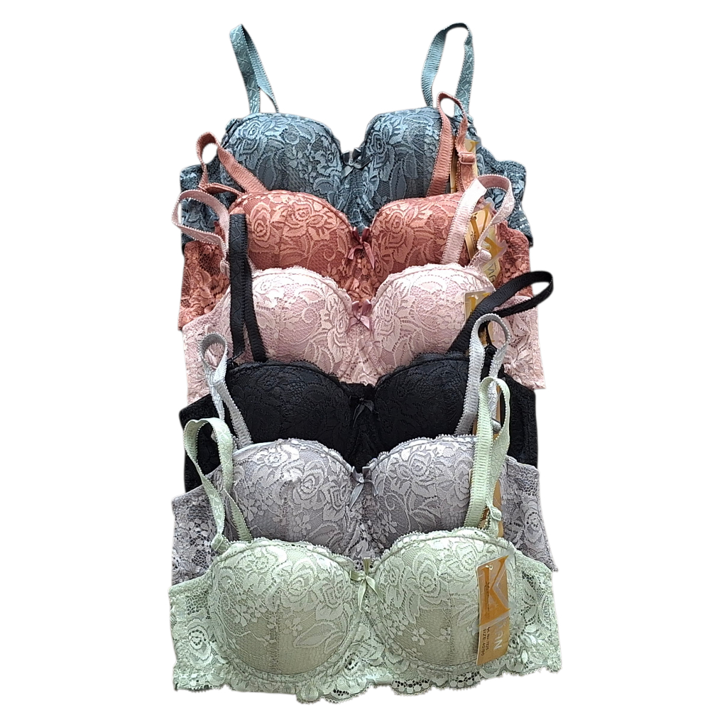 Bra BH Kawat Renda Busa Tipis Ukuran 38-44 Kait 3