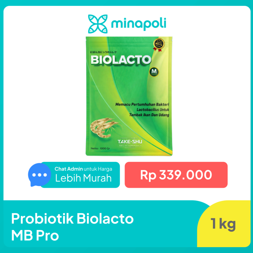 Probiotik Udang dan Ikan Biolacto MB Pro kemasan 1 kg