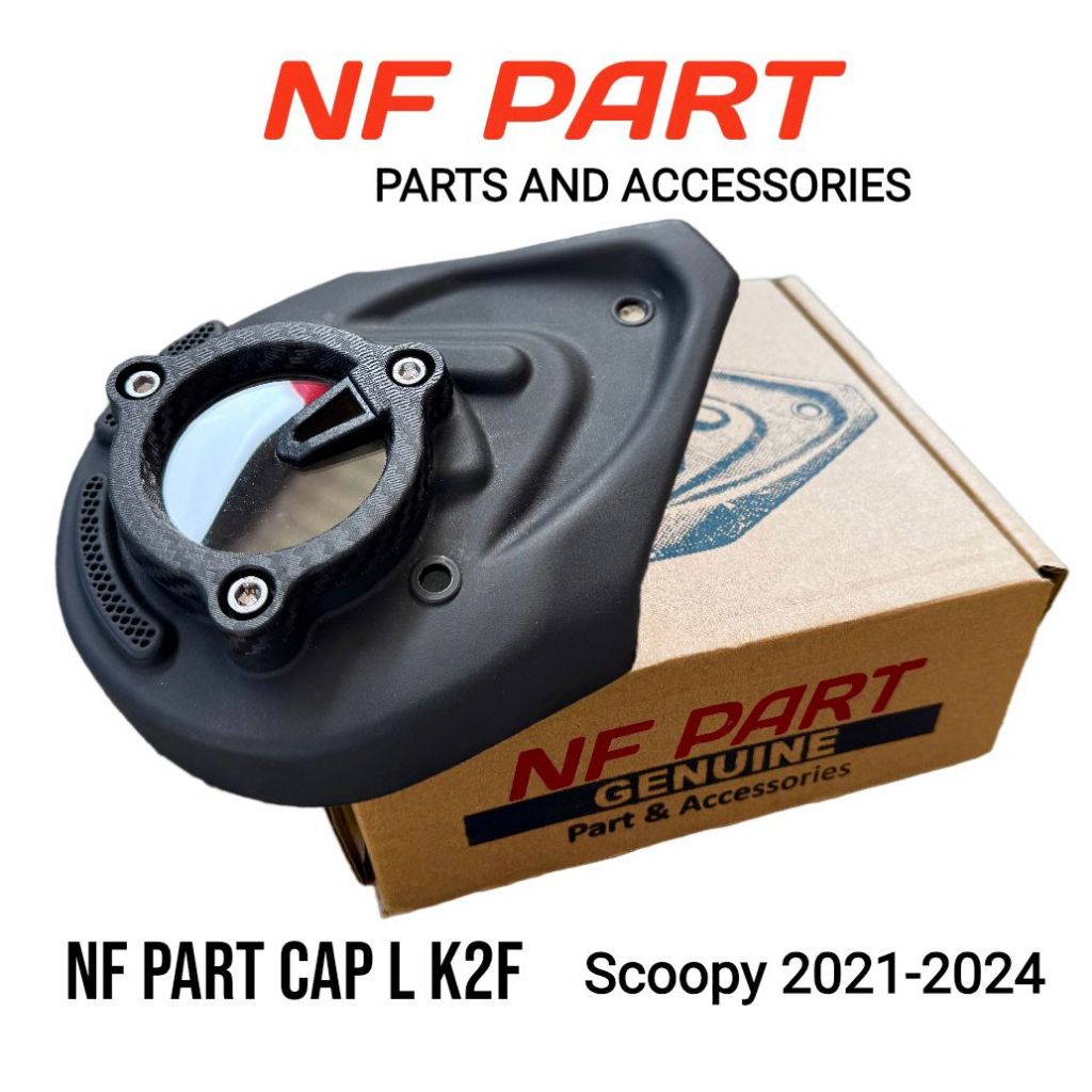 KEONGAN CVT CAP L AKRILIK K2F ORI VARIASI NF PART MOTOR SCOOPY PRESTIGE 2021-2024