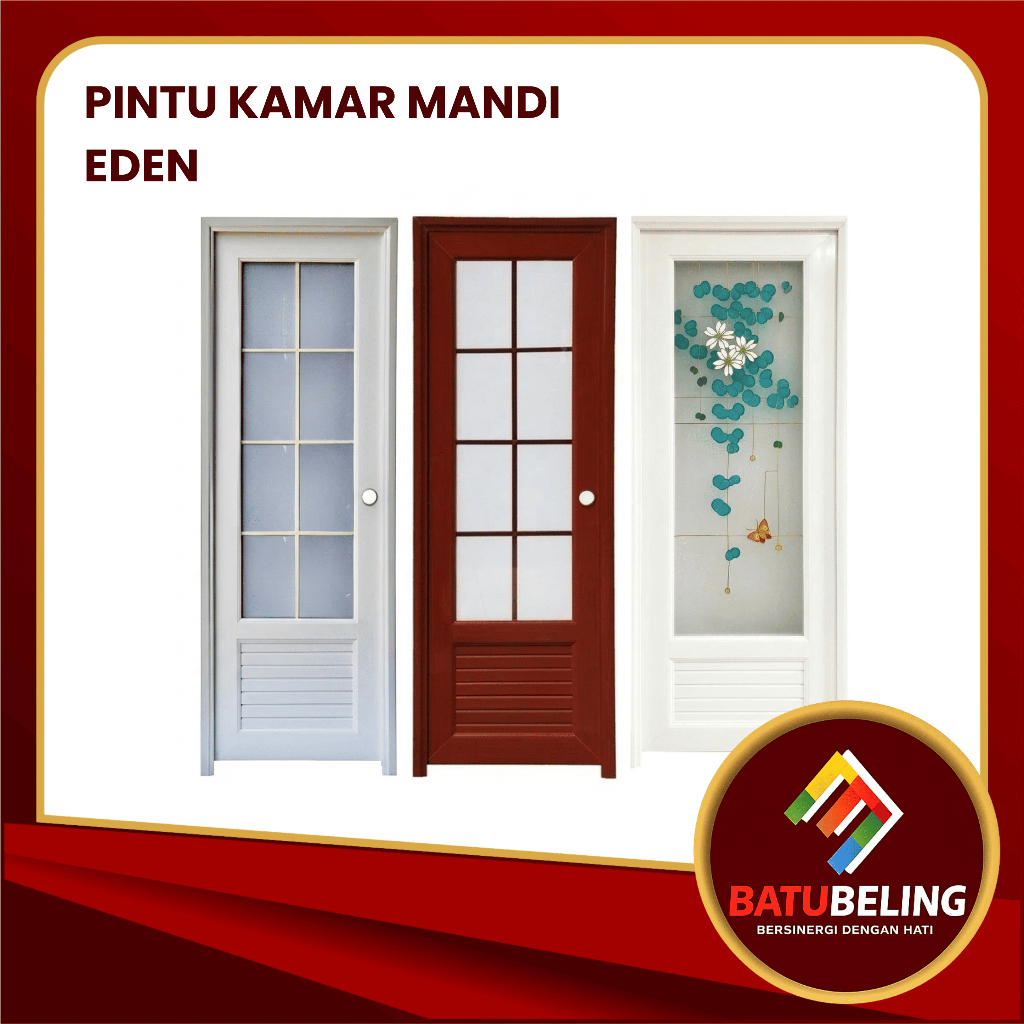 Pintu Eden Kamar Mandir / Pintu Eden Ukuran 70x198cm / Pintu Eden A060 / Pintu Eden B004 / Pintu Ede