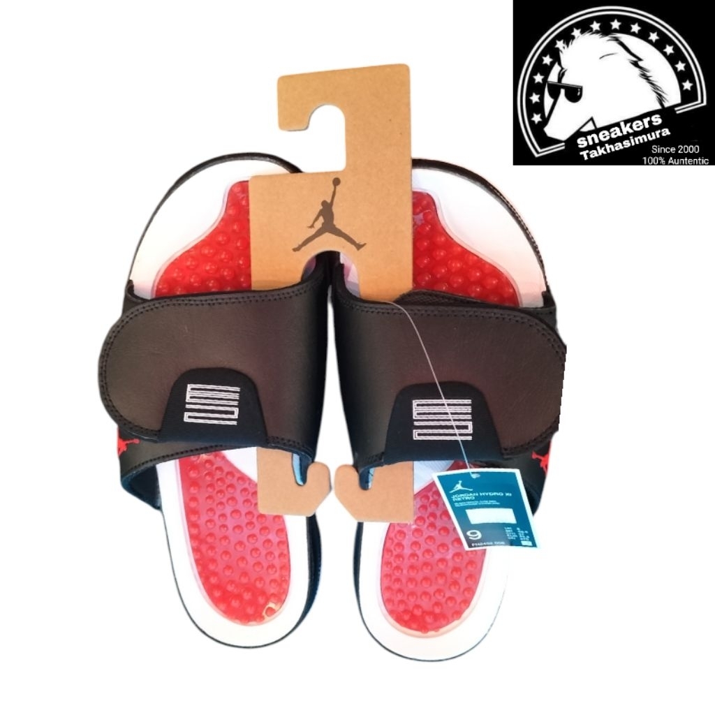 Sandal Air Jordan Black White Red