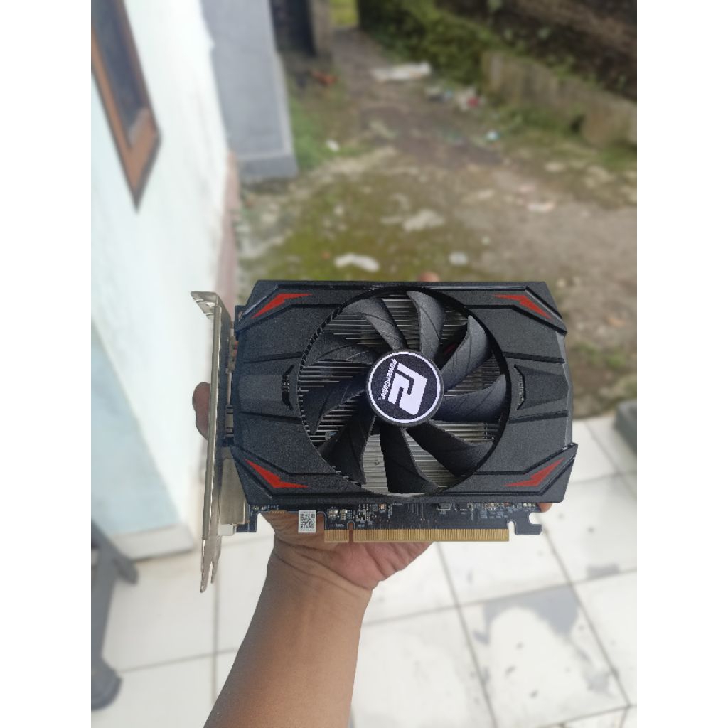 VGA 4GB Rx550 power color bekas pakai max temp 50° bukan Gtx 750/ti 1050/ti