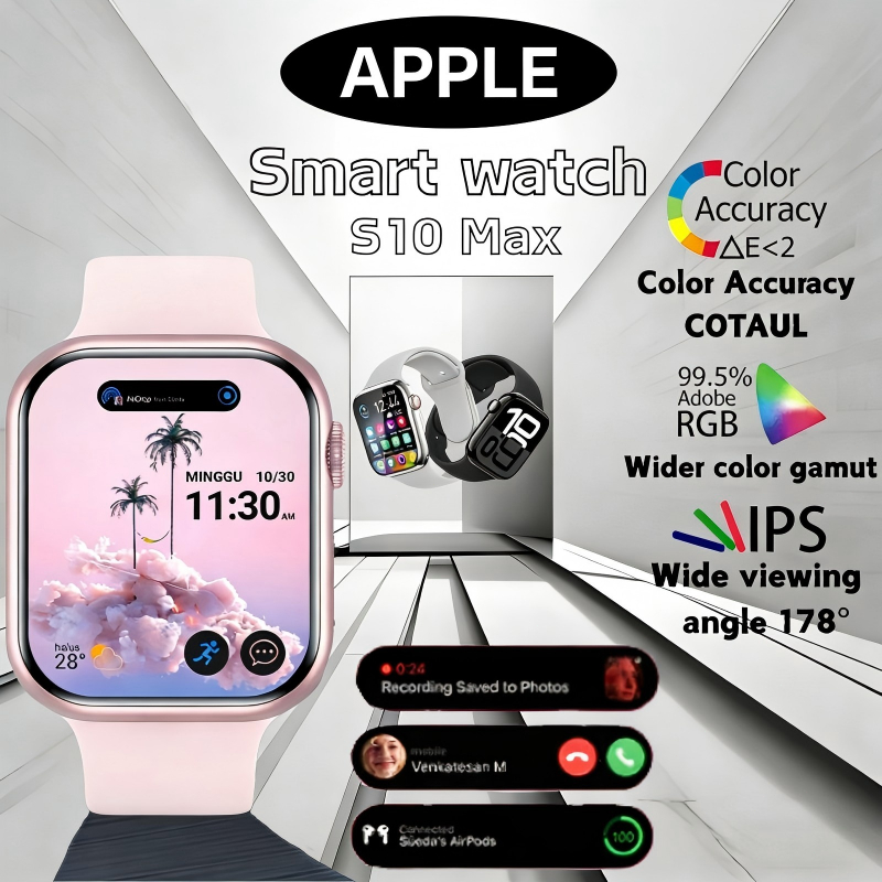 (new ori ) Apple Watch Original SmartWatch S10 Pro Max/S11Pro Max 2.3 Inch Amoled | IP68 Waterproof 