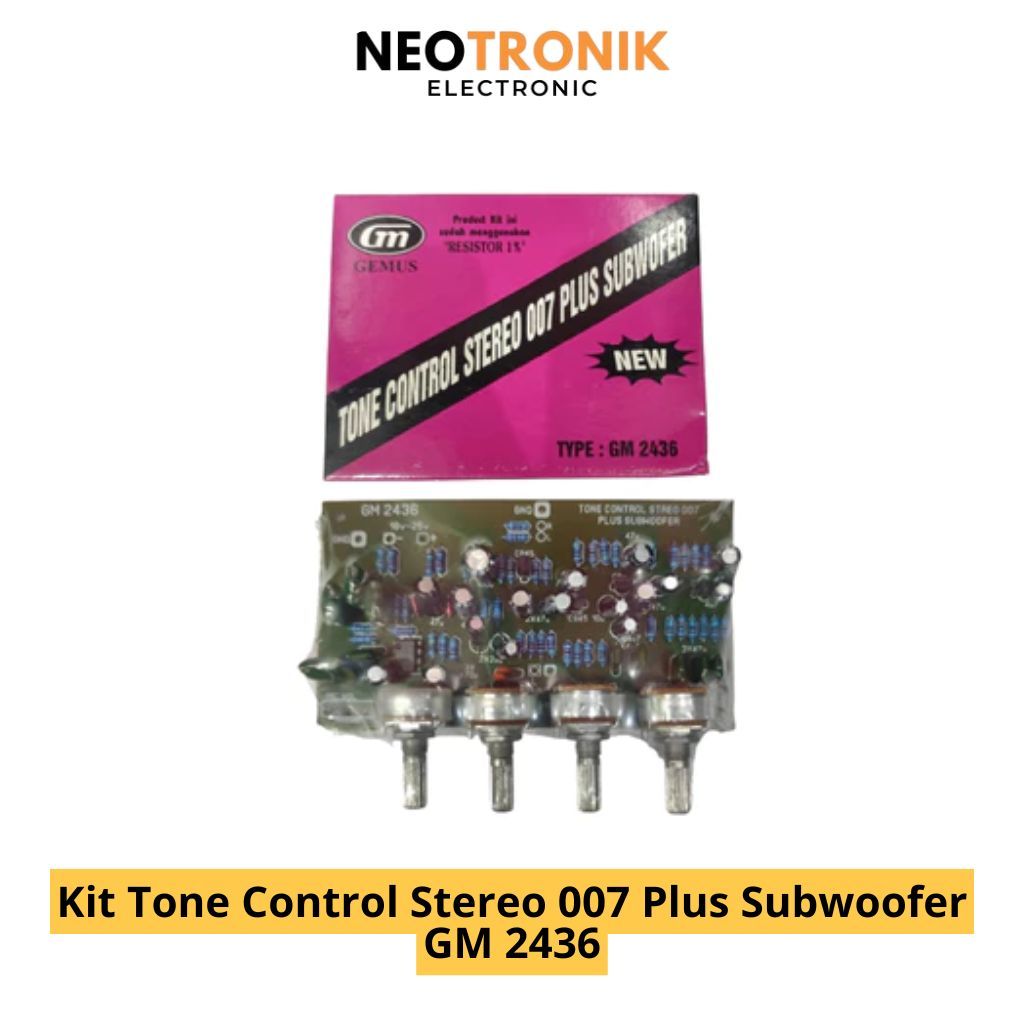 Kit Tone Control Stereo 007 Plus Subwoofer GM 2436