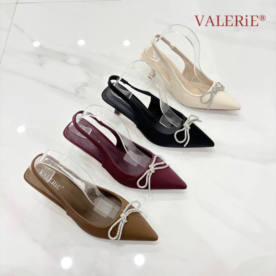 VALERIE Sepatu Heels Tali Belakang 6cm Vi-176 Satin 36-40