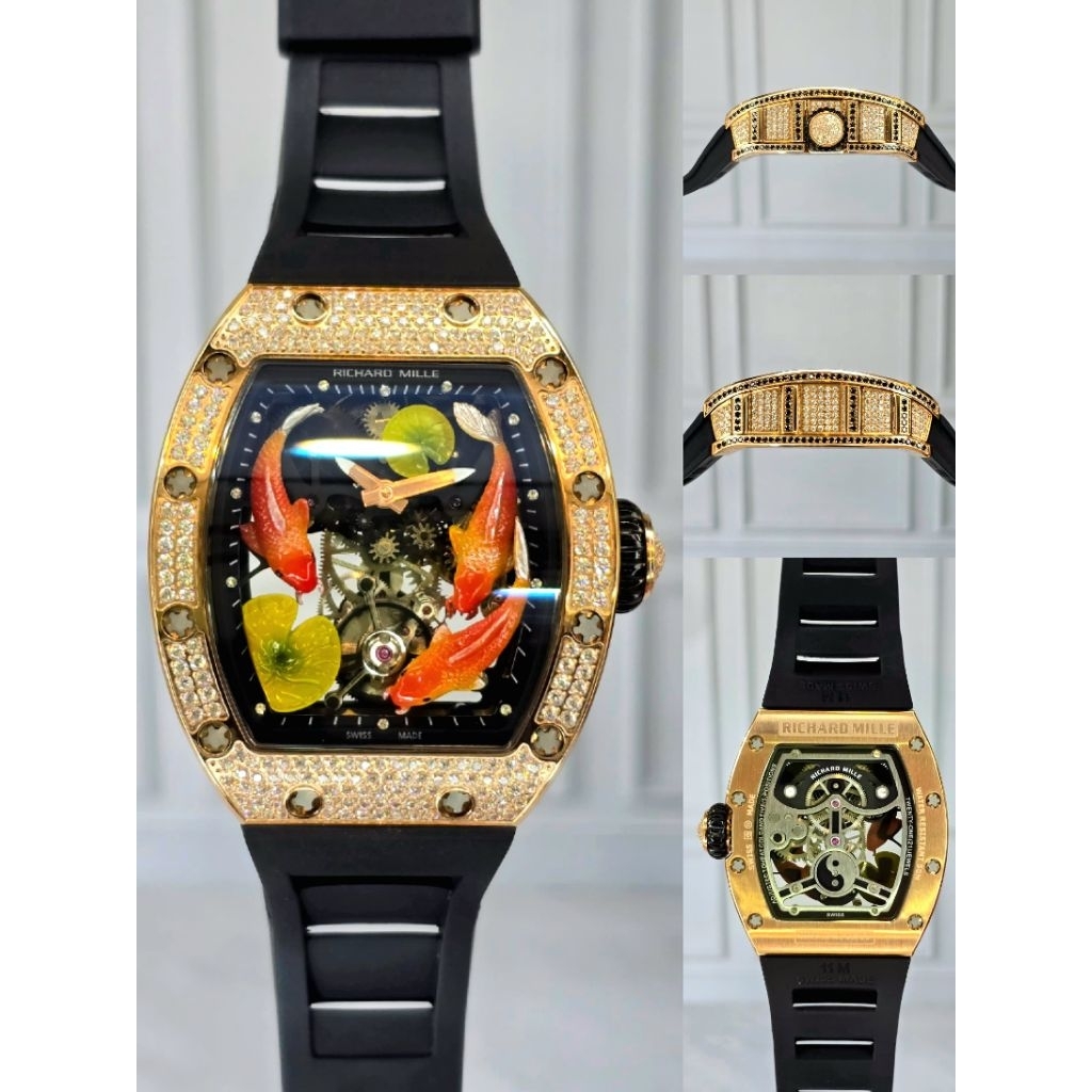 JAM TANGAN PRIA RM S10 KOI EDITION SWISS TOURBILON CLONE 1:1
