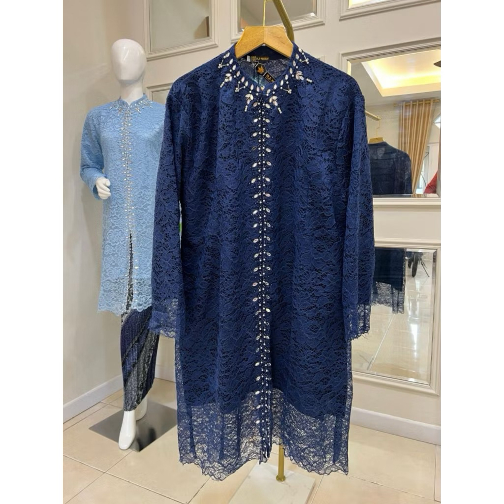 Baju Kebaya Tunik Brukat Jumbo / Atasan Kebaya Big Size / Kebaya Kondangan / Kebaya Tunik Payet