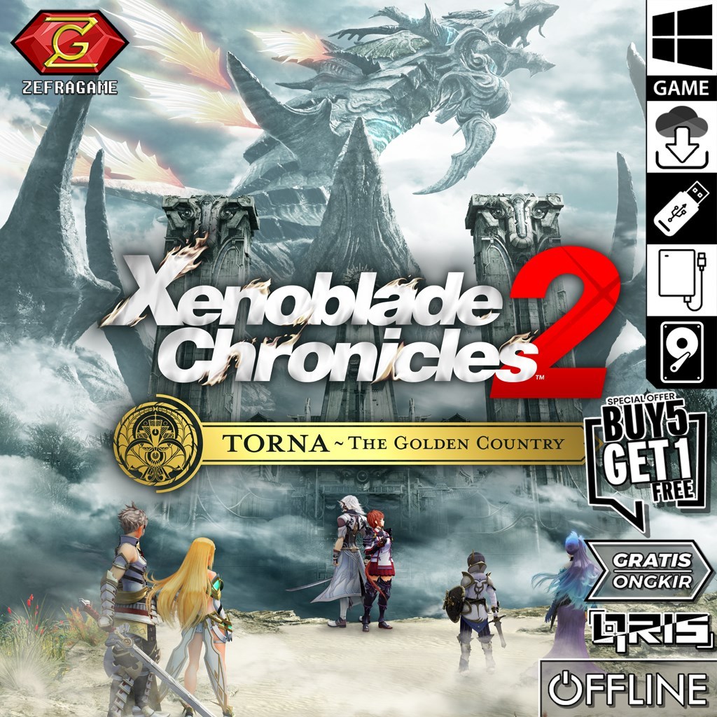 Xenoblade Chronicles 2 + Torna The Golden Country + Emu Sepaket Game PC Laptop Games