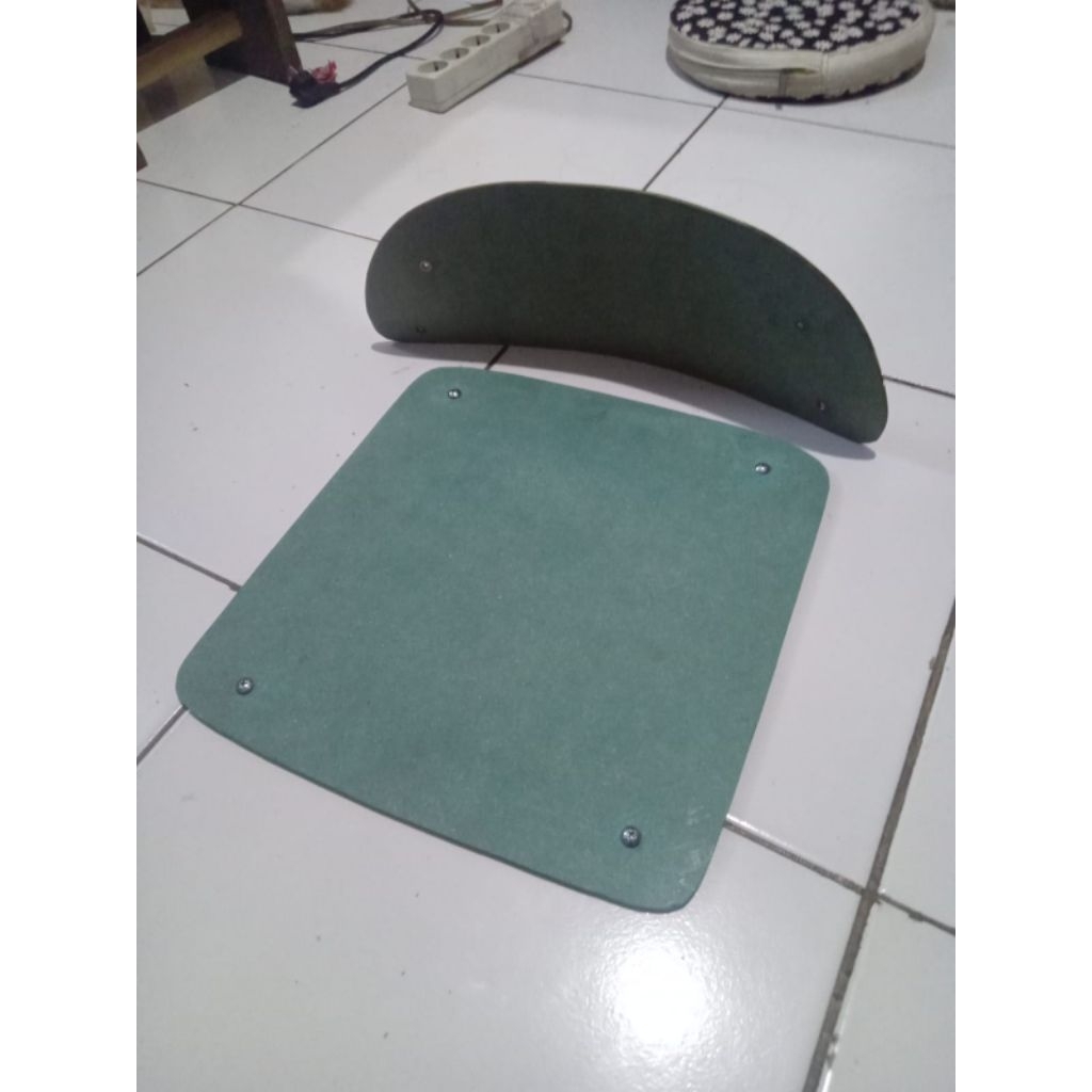 PART JOK/ SANDARAN/ KURSI LIPAT/ CHITOSE+BAUD NYA/ JOK MDF HIJAU 6MM/ SANDARAN MDF HIJAU 3MM