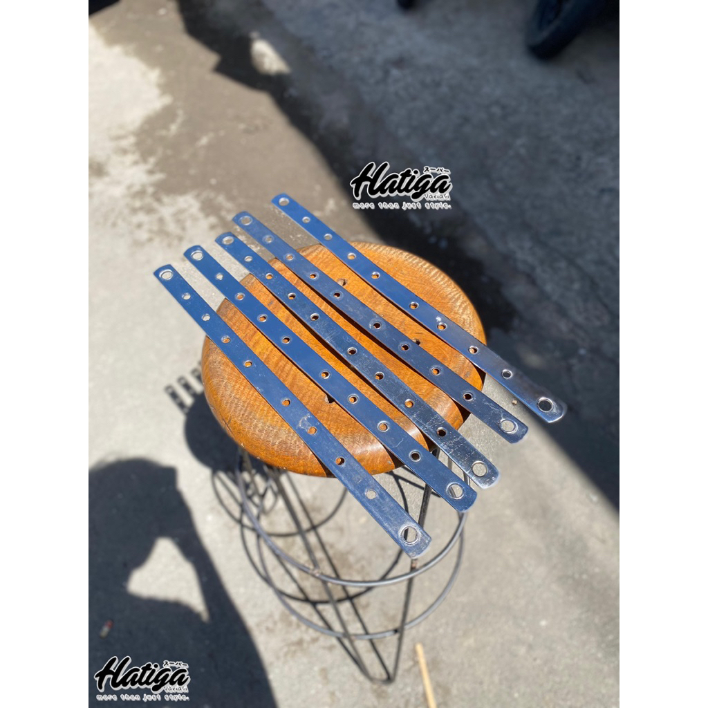 PANGKON PLAT PENGGARIS BESI CROM PENGGARIS PANJANG 39cm BESI TEBAL