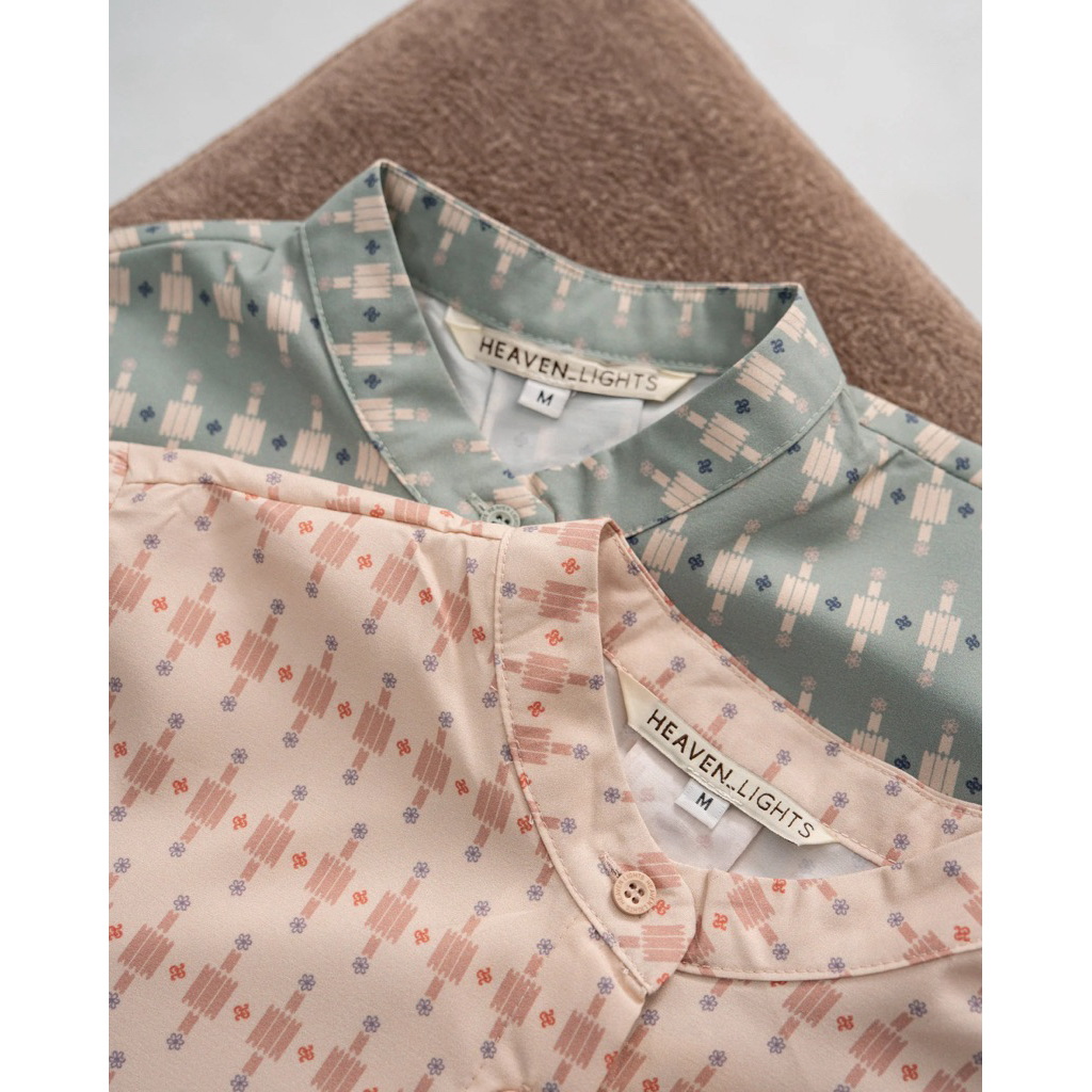 Heaven Lights Hasya Shirt/Kaia Scarf/Reina Crop Jacket/Alesha Shirt Azzure Basic Denim Skirt M/Aiza 