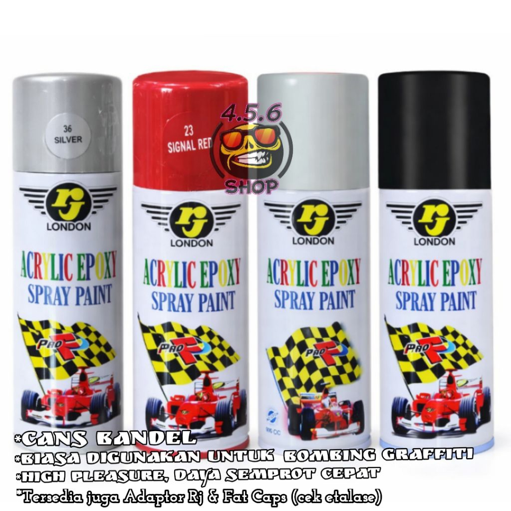 Cans Graffiti Cat Semprot piloks RJ London 400cc - Cepat Kering mengkilap