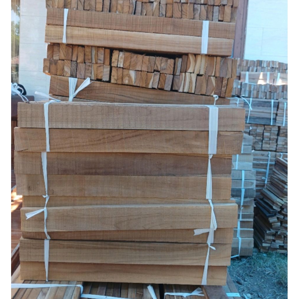 Parket Kayu Jati Grade A Mentahan