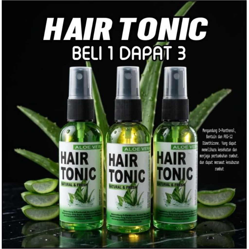 BELI 1 DAPAT 3 HAIR TONIC VITAMIN RAMBUT PRIA DAN WANITA