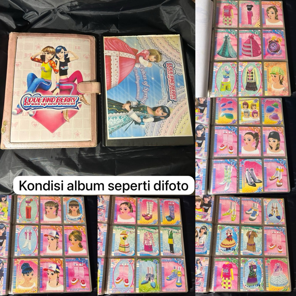 2PCS ALBUM LOVE AND BERRY & 51PCS KARTU LOVE AND BERRY LOVE&BERRY LENGKAP ALBUM DAN KARTU LOVE AND B