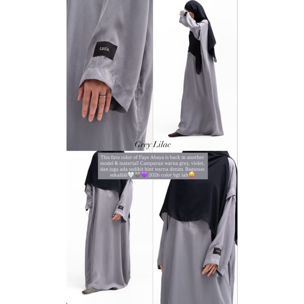 TAZA ABAYA NWT One Set Fina Faye Shila Alia Set Leya Teeqa Tala Abaya Long Set Seraya Stripes Navy D