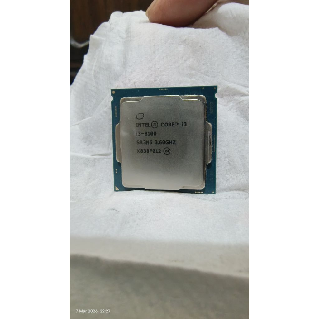 cpu intel i3 8100