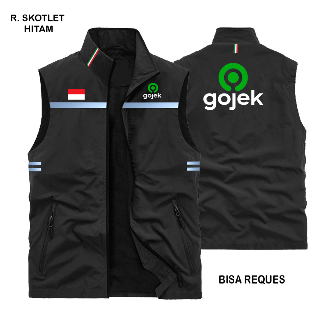 Rompi Ojol Gojek terbaru,Rompi motor Pria Online Gojek Ojol