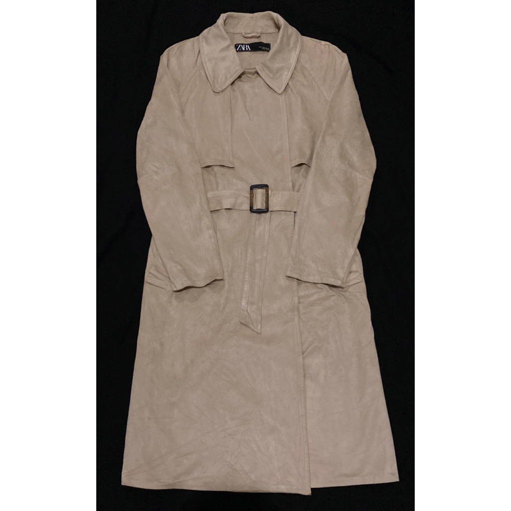 Coat Branded Zara (Tag lengkap,bahan Suede) / Coat Zara / Coat Branded / Coat Suede
